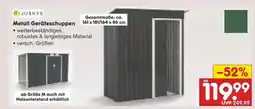Netto Marken-Discount Juskys metall geräteschuppen Angebot