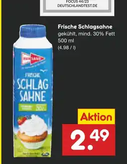 Netto Marken-Discount Frische schlagsahne Angebot