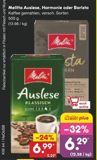 Netto Marken-Discount Melitta auslese Angebot