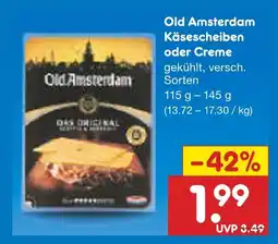 Netto Marken-Discount Old amsterdam käsescheiben oder creme Angebot