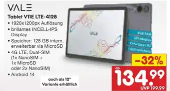 Netto Marken-Discount Vale tablet v11e lte-4128 Angebot