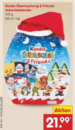 Netto Marken-Discount Kinder überraschung & friends adventskalender Angebot