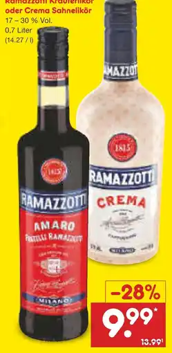 Netto Marken-Discount Ramazzotti kräuterlikör Angebot