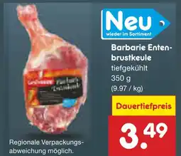Netto Marken-Discount Barbarie entenbrustkeule Angebot