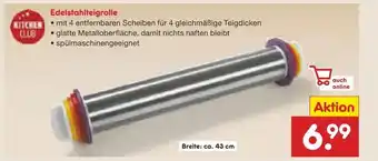 Netto Marken-Discount Edelstahlteigrolle Angebot