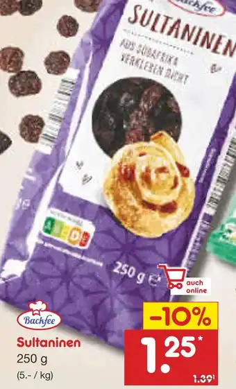 Netto Marken-Discount Backfee sultaninen Angebot