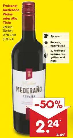 Netto Marken-Discount Freixenet mederano weine Angebot