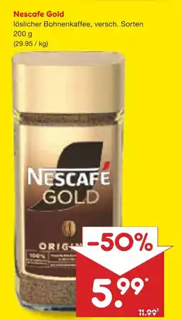 Netto Marken-Discount Nescafe gold löslicher bohnenkaffee Angebot