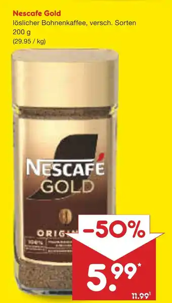 Netto Marken-Discount Nescafe gold löslicher bohnenkaffee Angebot