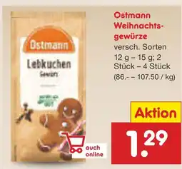 Netto Marken-Discount Ostmann weihnachtsgewürze Angebot