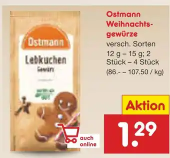 Netto Marken-Discount Ostmann weihnachtsgewürze Angebot