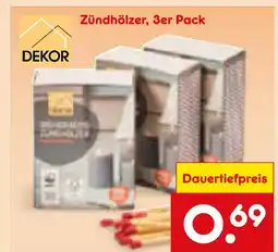 Netto Marken-Discount Dekor zündhölzer Angebot