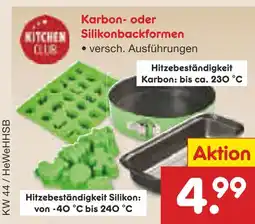 Netto Marken-Discount Kitchen club karbon- oder silikonbackformen Angebot