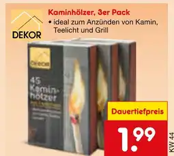 Netto Marken-Discount Dekor kaminhölzer, 3er pack Angebot