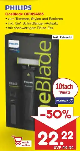 Netto Marken-Discount Philips oneblade qp1424/65 Angebot