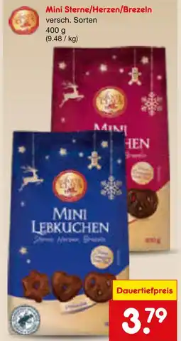 Netto Marken-Discount Mini sterne/herzen/brezeln Angebot