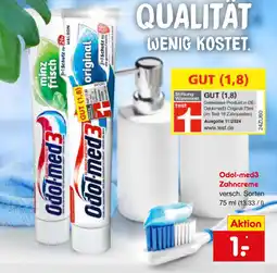 Netto Marken-Discount Odol-med3 zahncreme original Angebot