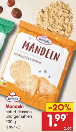 Netto Marken-Discount Backfee mandeln Angebot