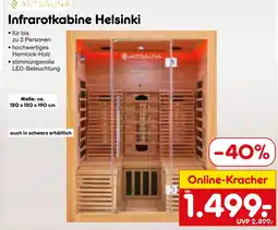 Netto Marken-Discount Artsauna infrarotkabine helsinki Angebot