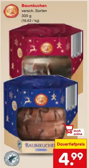 Netto Marken-Discount Baumkuchen Angebot