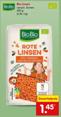 Netto Marken-Discount Biobio bio linsen Angebot