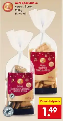 Netto Marken-Discount Mini spekulatius Angebot