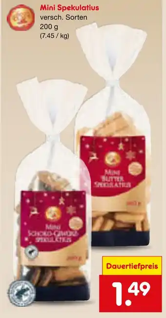 Netto Marken-Discount Mini spekulatius Angebot