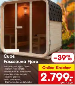 Netto Marken-Discount Artsauna cube fasssauna fjora Angebot