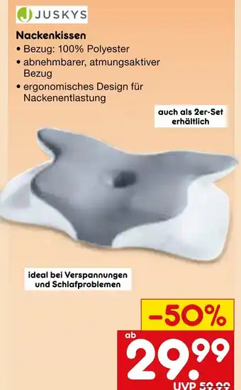 Netto Marken-Discount Juskys nackenkissen Angebot
