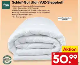 Netto Marken-Discount Fan schlaf-gut utah vjz-steppbett Angebot