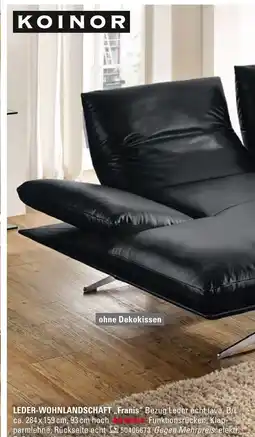 Höffner Koinor leder-wohnlandschaft franis Angebot