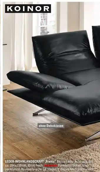 Höffner Koinor leder-wohnlandschaft franis Angebot