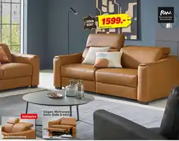 Höffner Rw. ravensberger werkstätten leder-sofa 2,5-sitzig Angebot
