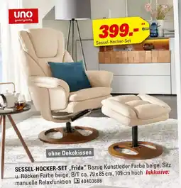 Höffner Uno sessel-hocker-set „frida“ Angebot