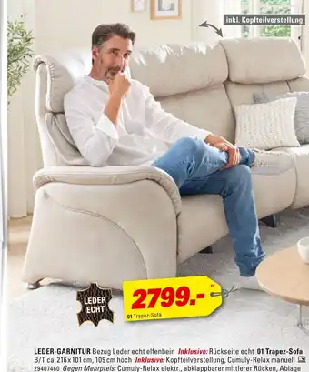 Höffner Himolla trapez-sofa Angebot