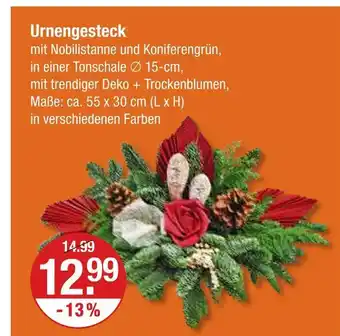 V Markt Urnengesteck Angebot