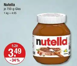 V Markt Ferrero nutella Angebot