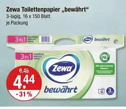 V Markt Zewa toilettenpapier „bewährt“ Angebot