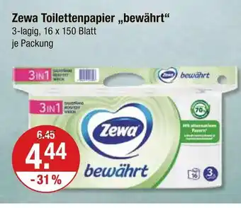V Markt Zewa toilettenpapier „bewährt“ Angebot