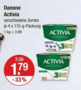 V Markt Danone activia Angebot