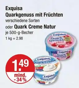 V Markt Exquisa quarkgenuss mit früchten Angebot