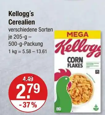 V Markt Kellogg's cerealien Angebot