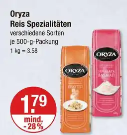 V Markt Oryza reis spezialitäten Angebot