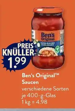 V Markt Ben's original saucen Angebot