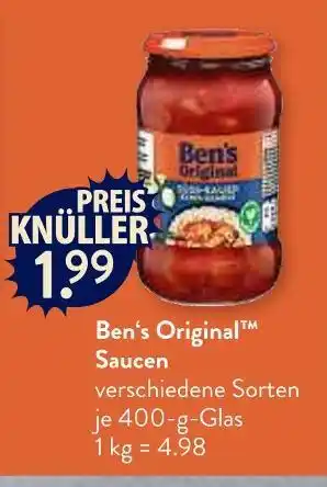 V Markt Ben's original saucen Angebot