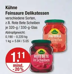 V Markt Kühne feinsaure delikatessen Angebot