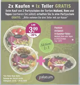 V Markt Palatum antipasti 4-kammer-teller Angebot