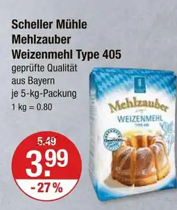 V Markt Scheller mühle mehlzauber weizenmehl type 405 Angebot