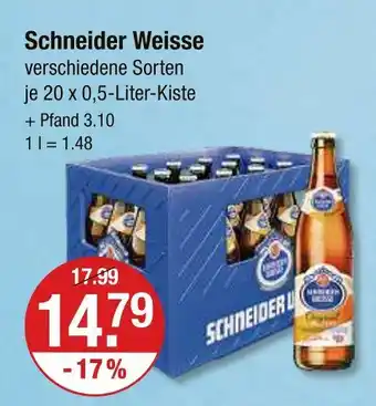 V Markt Schneider weisse schneider weisse Angebot