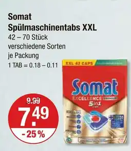 V Markt Somat spülmaschinentabs xxl Angebot